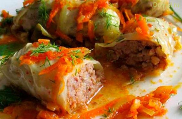 Голубцы с грибами и курицей в духовке (голубцы, грибами, курицей, капуста) Голубцы с грибами и курицей в духовке