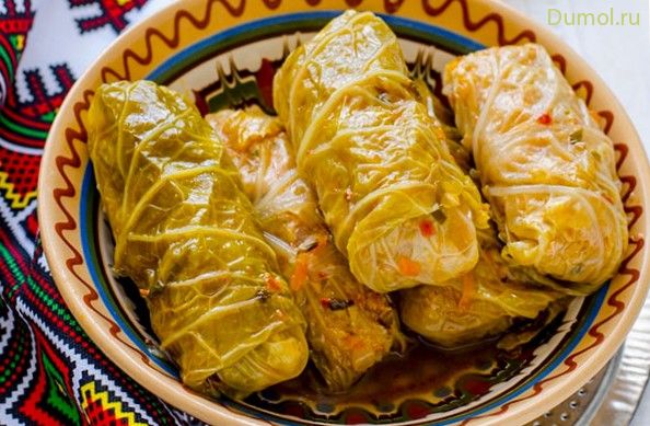 Голубцы (голубцы, зелень чеснок, свинина, капуста) Голубцы