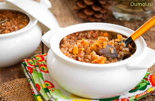 Гречка с мясом и овощами в горшочках (гречка, мясом, свинина) Гречка с мясом и овощами в горшочках