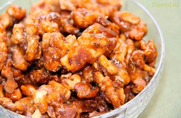 Грильяж из грецких орехов по-домашнему