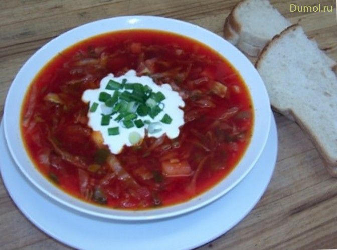 Холодный борщ без мяса «Ставропольский»