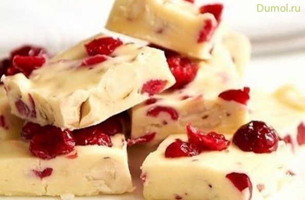 Ирис с вяленой клюквой и орехами