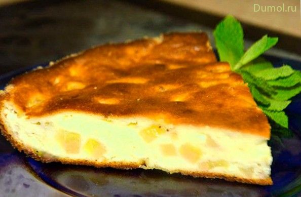 Яблочно-банановая творожная запеканка (яблочно-банановая, творожная, запеканка, творог) Яблочно-банановая творожная запеканка