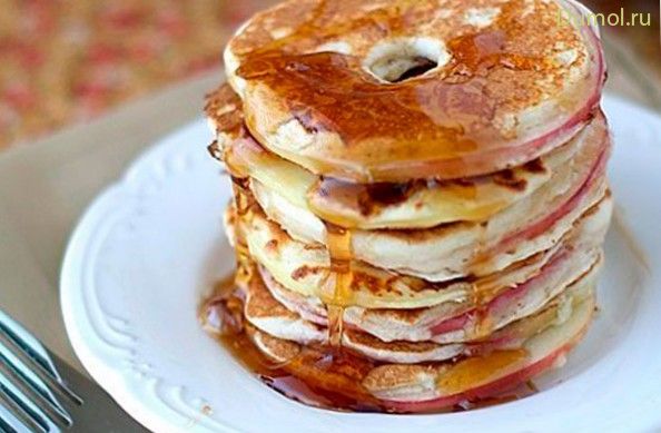 Яблочные круги в тесте с медом