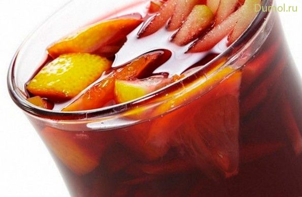 Яблочный сорбет с ликером Куантро