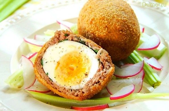 Яйца в свином фарше по-шотландски (яйца, свином, фарше, свинина) Яйца в свином фарше по-шотландски