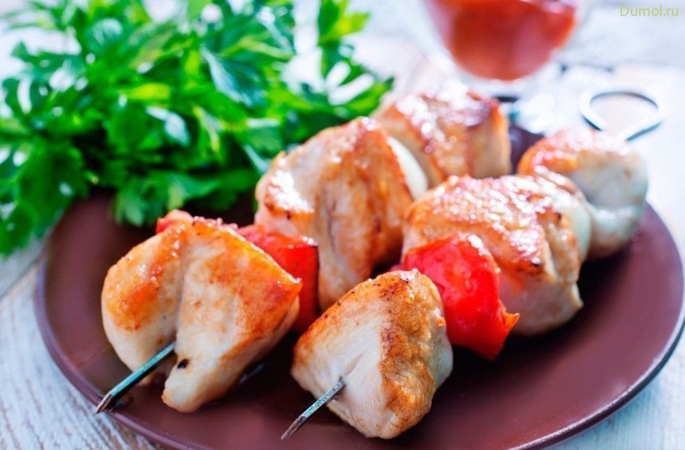 Экзотический шашлык из куриного филе (экзотический, шашлык, бекон) Экзотический шашлык из куриного филе