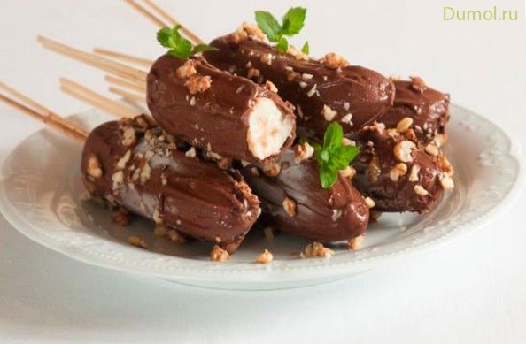 Эскимо из банана в шоколаде (эскимо, банана, шоколаде) Эскимо из банана в шоколаде