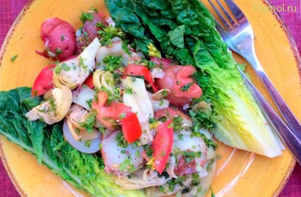 Калифорнийский куриный салат с авокадо