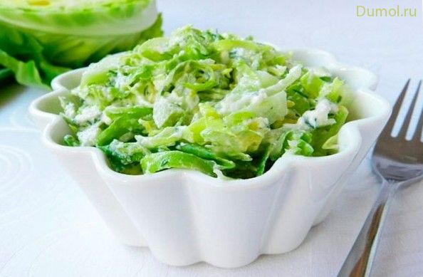 Капустный салат с сыром фета