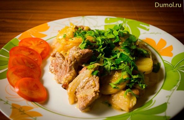 Картофель со свининой по-французски (картофель, свининой, по-французски, свинина) Картофель со свининой по-французски