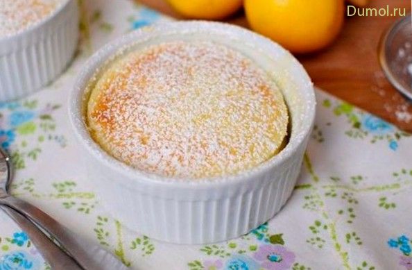 Кекс-пудинг с лимонным соком