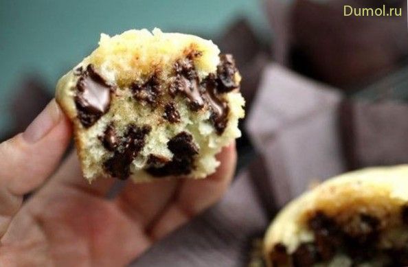 Кекс с жидкой шоколадной крошкой на скорую руку (кекс, жидкой) Кекс с жидкой шоколадной крошкой на скорую руку