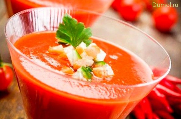 Классический овощной гаспачо