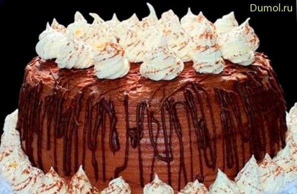 Кофейный торт «Мокко-крем» с безе