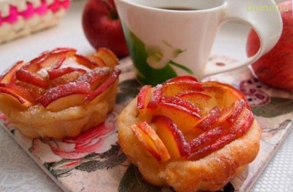 Корзиночки из яблок с творогом (корзиночки, яблок, творог) Корзиночки из яблок с творогом