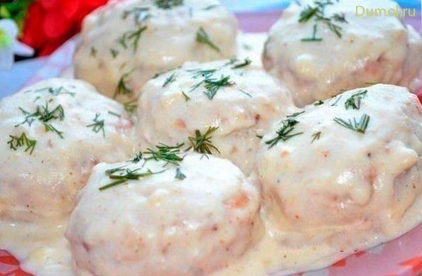 Котлеты в соусе из сметаны