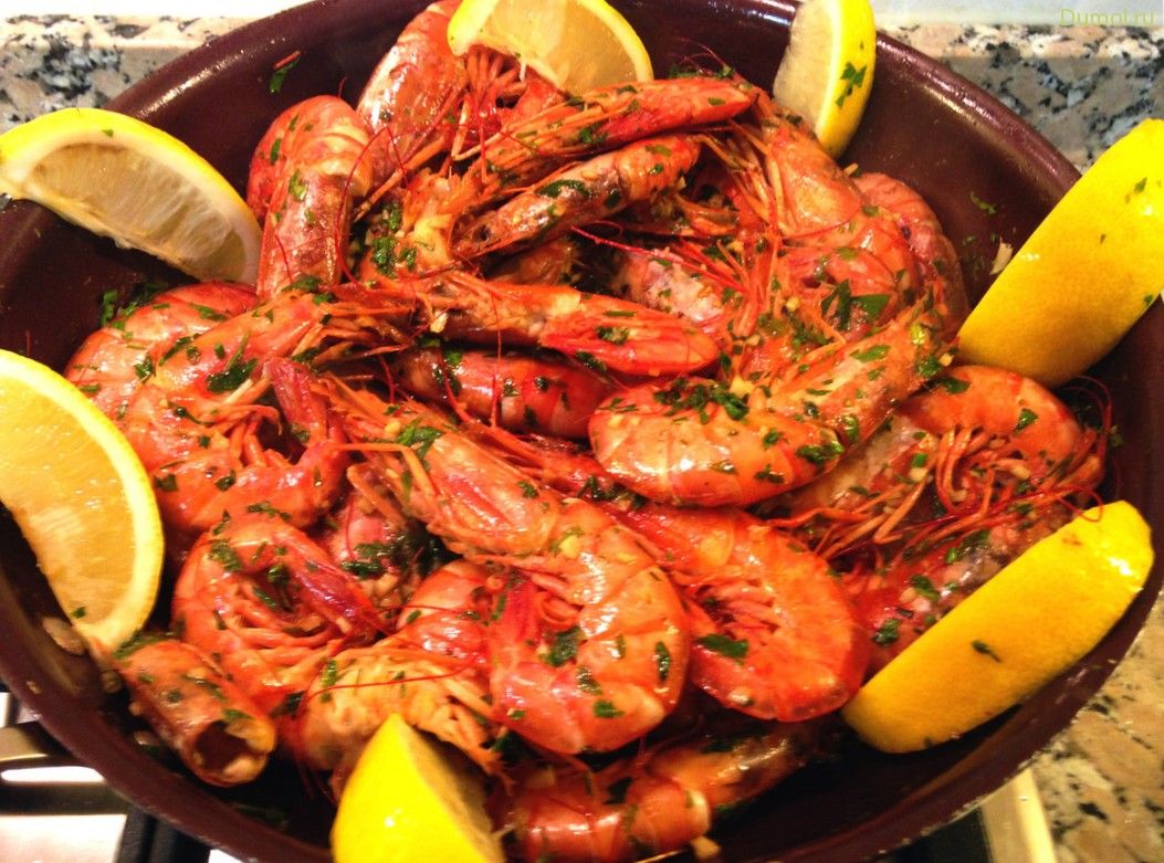 Креветки к пиву, обжаренные в кетчупе