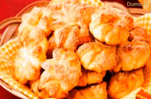 Нежное печенье «Творожные цветки»