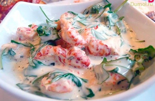 Легкий салат из раков и зелени (легкий, салат) Легкий салат из раков и зелени