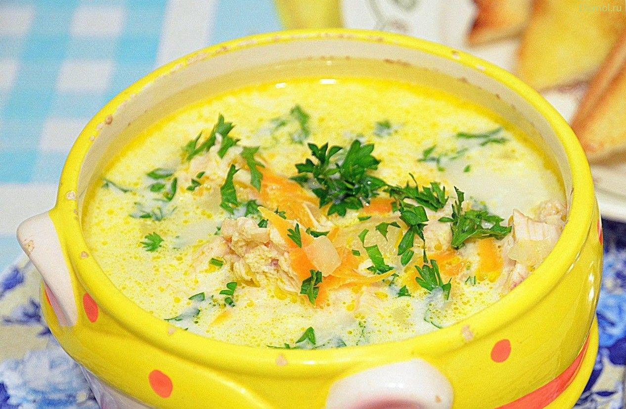 Легкий суп с плавленым сыром (легкий, плавленым) Легкий суп с плавленым сыром