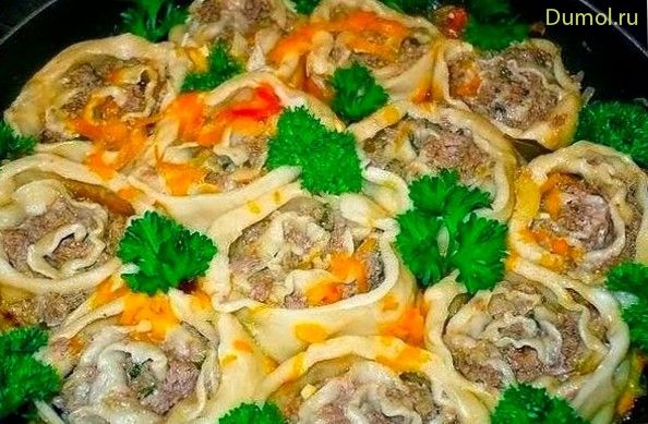 Ленивые мясные пельмени