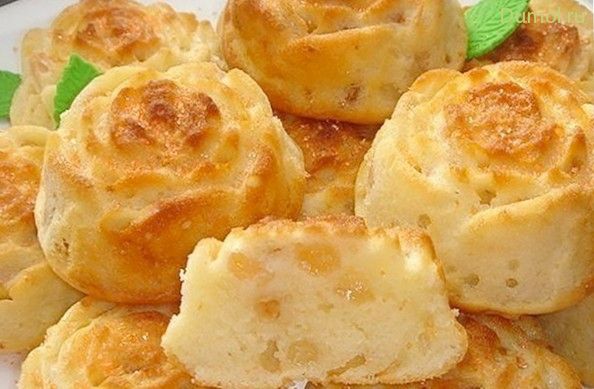 Маффины из творога с бананом (маффины, творога, творог) Маффины из творога с бананом