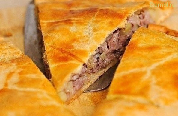 Мясной пирог из баранины