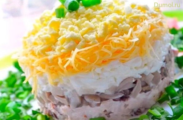 Мясной салат «Мужской каприз» с сыром (мясной, салат, мужской, свинина) Мясной салат «Мужской каприз» с сыром