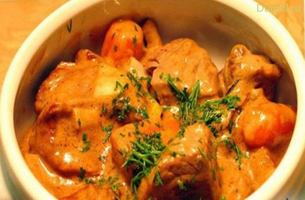 Мясо с картофелем и лапшой по-туркменски в мультиварке (мясо, картофелем, жир, лапша) Мясо с картофелем и лапшой по-туркменски в мультиварке