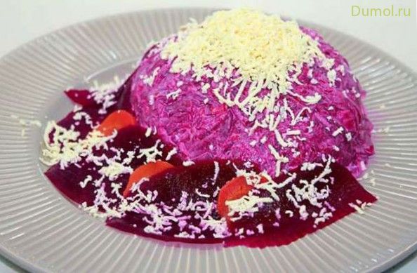 Легкая сельдь под шубой с яйцом