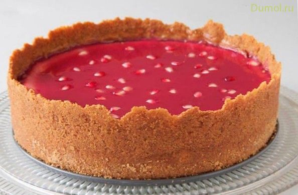 Нежный гранатовый чизкейк