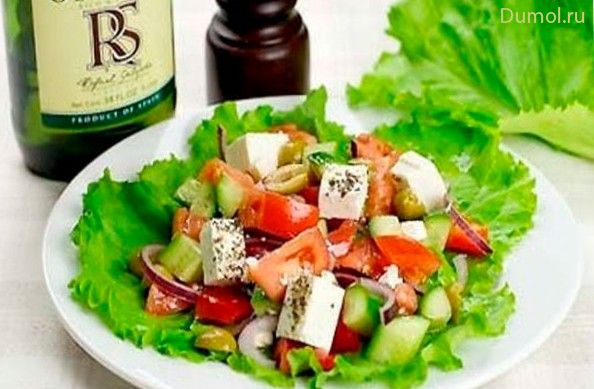 Полезный салат из овощей с сыром фета (нужный, салат, овощей, капуста) Полезный салат из овощей с сыром фета