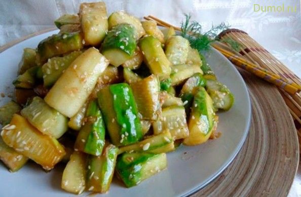 Огурцы с чесноком по-корейски (огурцы, чесноком, по-корейски) Огурцы с чесноком по-корейски