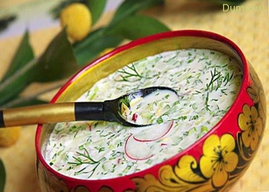 Окрошка днестровская с курицей