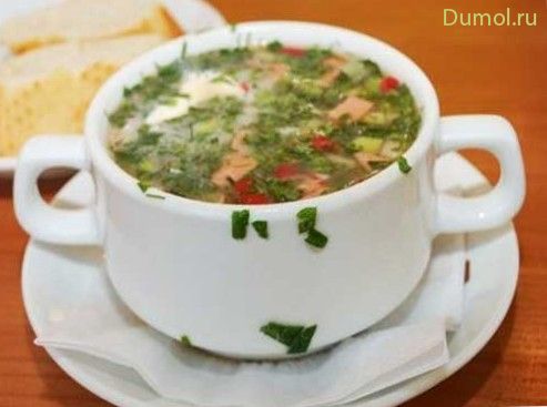 Окрошка мясная с окороком и языком (окрошка, мясная, окороком) Окрошка мясная с окороком и языком