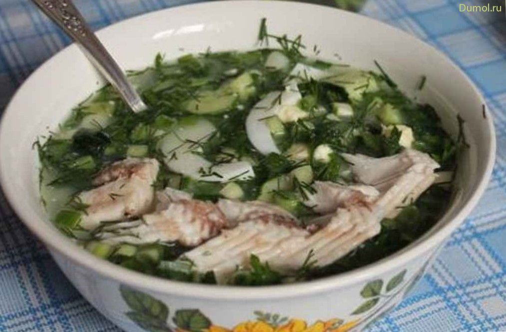 Окрошка с рыбой и огуречным рассолом (окрошка, рыбой, огуречным) Окрошка с рыбой и огуречным рассолом