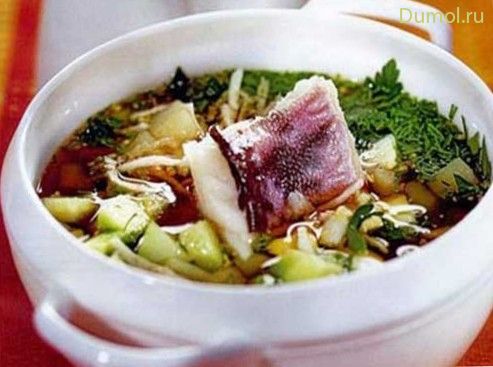 Окрошка с рыбой и редькой (окрошка, рыбой, редькой) Окрошка с рыбой и редькой