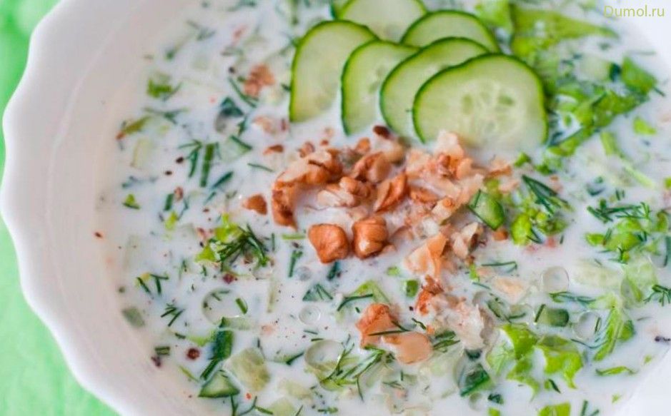 Окрошка Таратор по-болгарски (окрошка, таратор, по-болгарски, жир) Окрошка Таратор по-болгарски