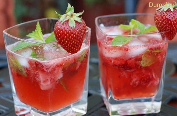 Освежающий напиток с клубникой и лаймом (освежающий, напиток) Освежающий напиток с клубникой и лаймом