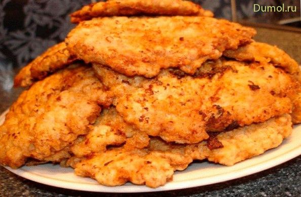 Отбивные из мясного фарша в панировке (отбивные, мясного) Отбивные из мясного фарша в панировке