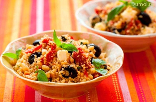 Овощной салат с рисом по-карпатски