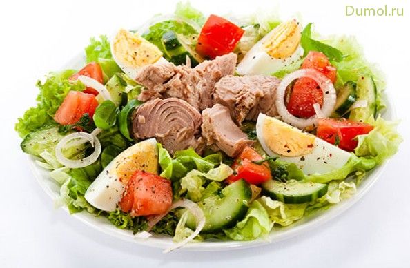 Овощной салат с тунцом (овощной, салат, тунцом) Овощной салат с тунцом