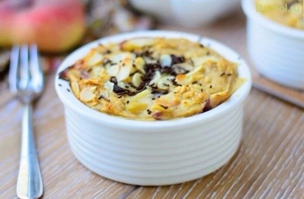 Овсяная запеканка с медом и бананами (овсяная, запеканка, медом) Овсяная запеканка с медом и бананами