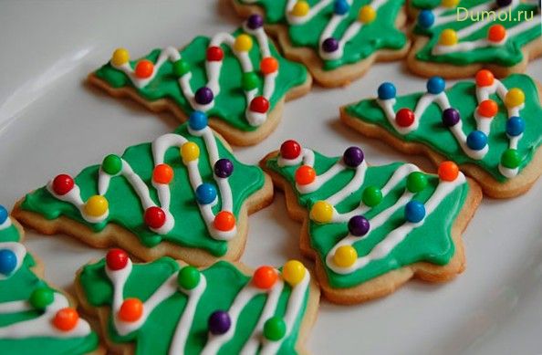 Печенье новогоднее «Елочка» (печенье, новогоднее) Печенье новогоднее «Елочка»