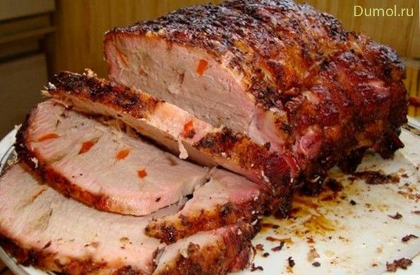 Пикантная буженина из свинины в рукаве (пикантная, буженина, свинины, свинина, маринад) Пикантная буженина из свинины в рукаве