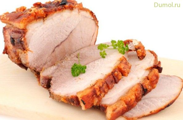 Пикантная буженина с чесноком