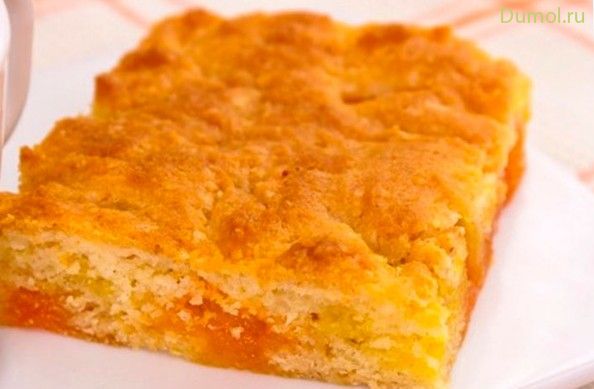 Пирог на апельсиновом мармеладе