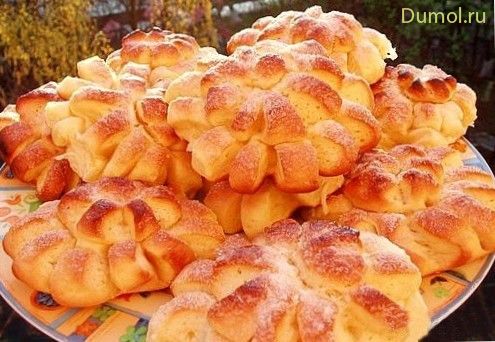 Плюшки «Хризантема» с корицей (плюшки, хризантема) Плюшки «Хризантема» с корицей