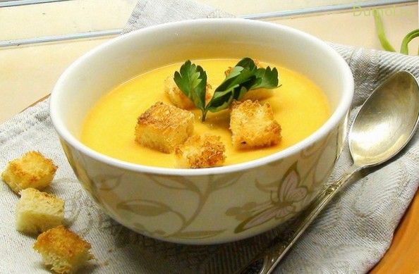 Постный суп-пюре из гороха